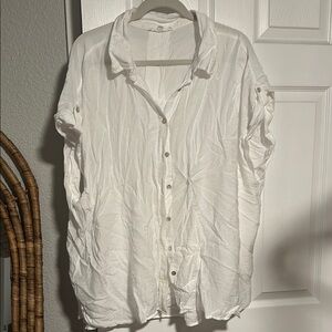 Gauzy white womens Shirt